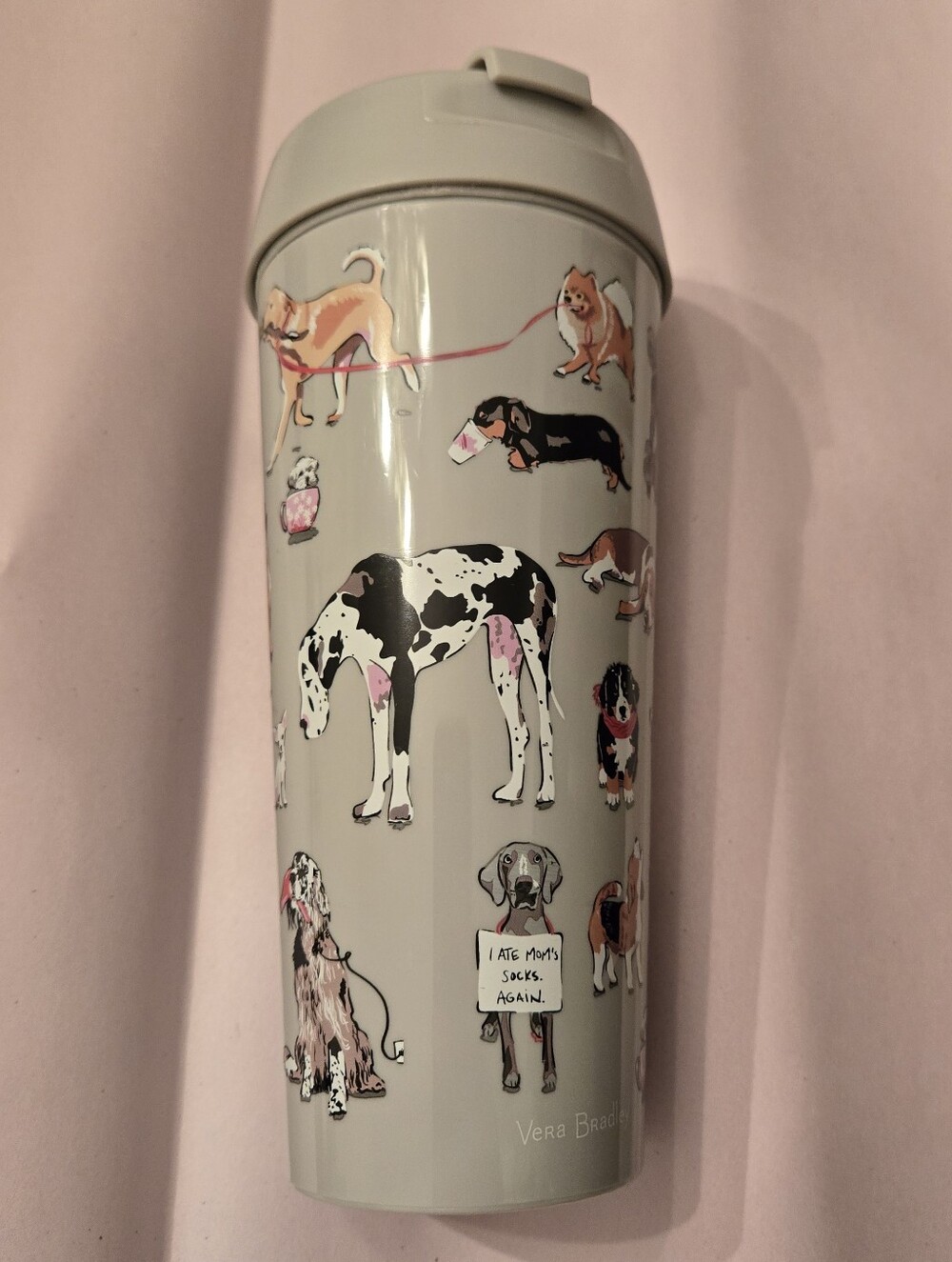 Vera Bradley Dog Show Travel Mug